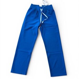 Figs High Waisted Livingston Basic Scrub Pants in Royal Blue XSP NWT